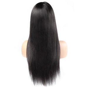 Straight 1B Front Lace Wig